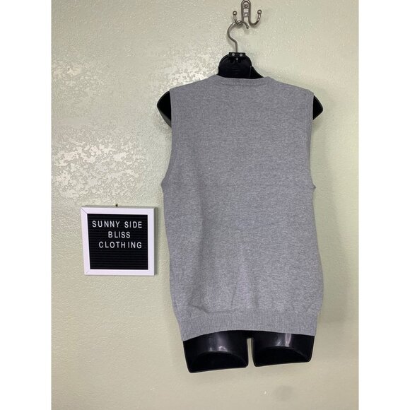 Van Heusen V Neck Sweater Vest with Diamond Pattern Size Small - Picture 5 of 9